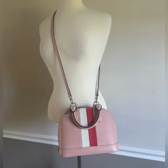 Authentic Louis Vuitton Alma BB Rose Ballerinas w/ red and white.Limited Edition - Picture 2 of 14